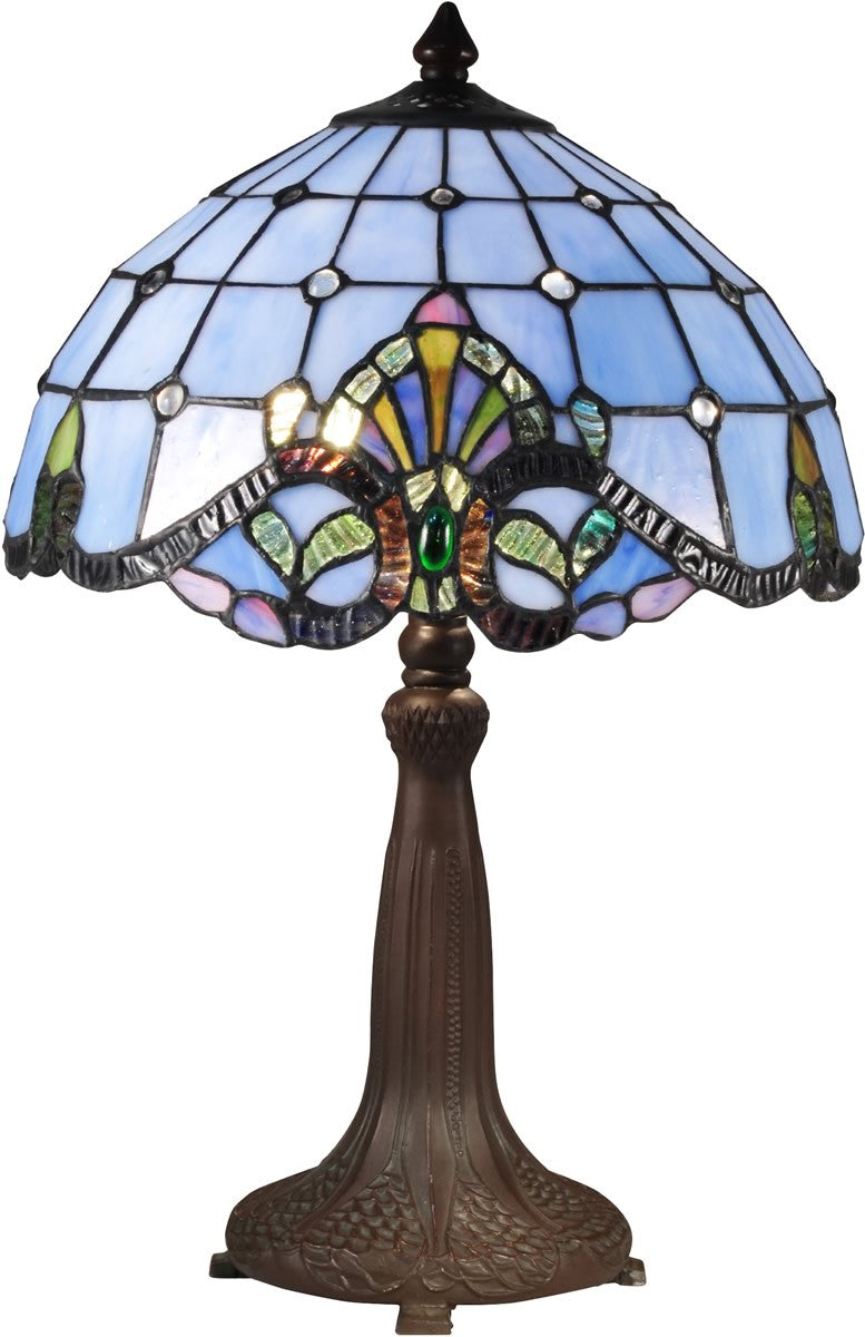 Dale Tiffany Baroque Tiffany Table Lamp Antique Bronze TT15090