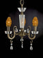 Dale Tiffany Prato 3-Light Chandelier Antique Brass GH80359