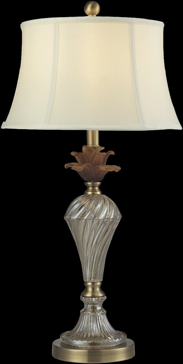 Dale Tiffany Crystal Gold Crystal Table Lamp Antique Bronze GT14264
