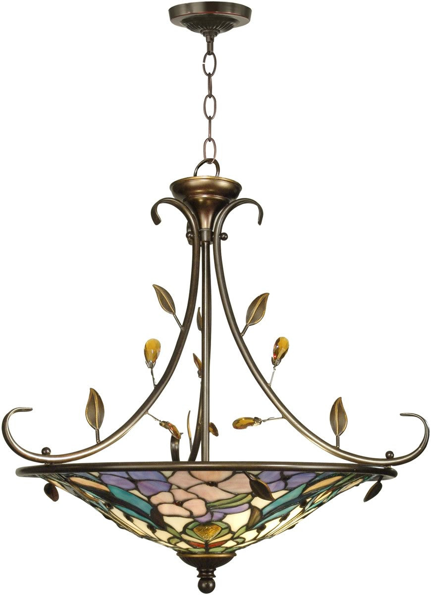 Dale Tiffany 2-Light Tiffany Hanging Fixture Antique Golden Sand TH90224
