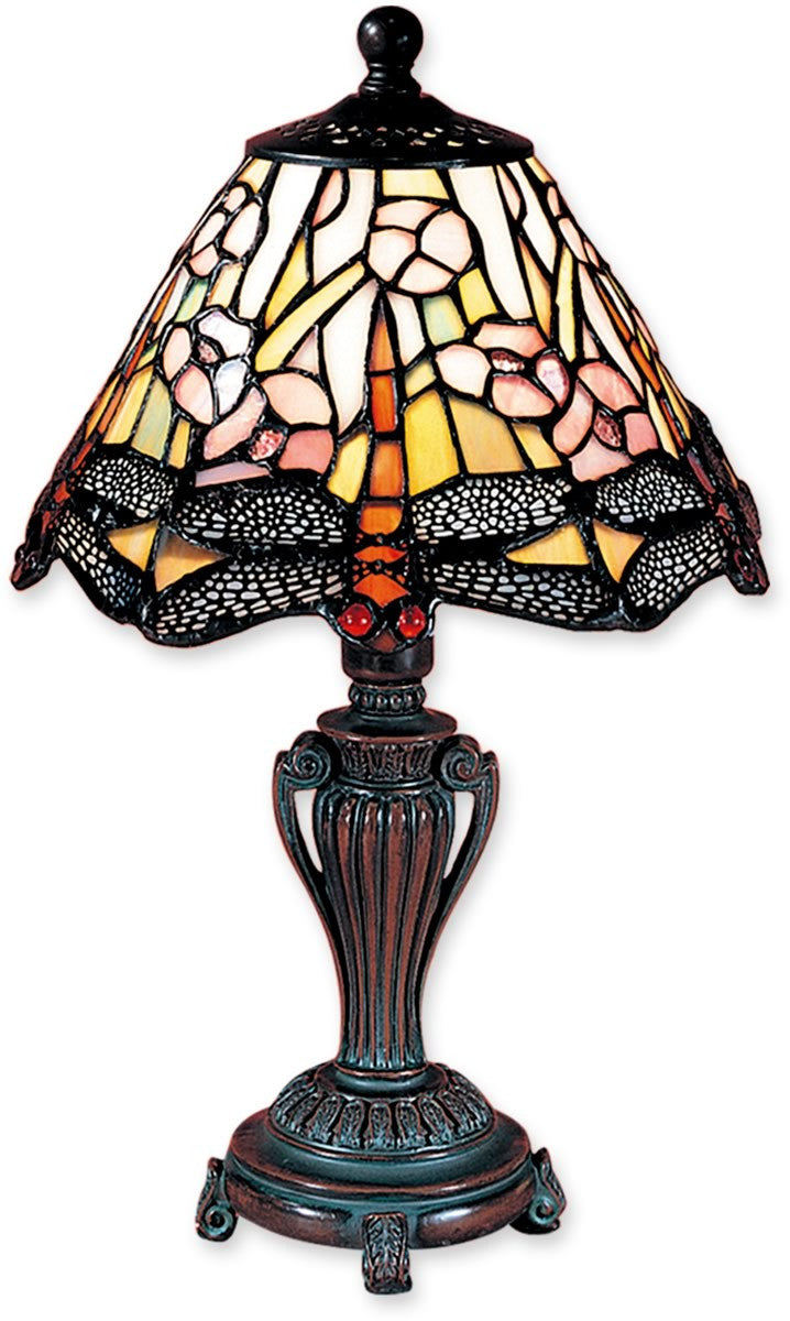 Dale Tiffany 1-Light Tiffany Accent Lamp Antique Bronze 8033640