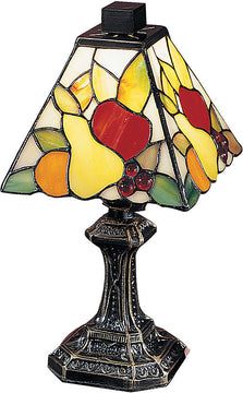 11"H Fruit Mini Table Lamp Antique Brass