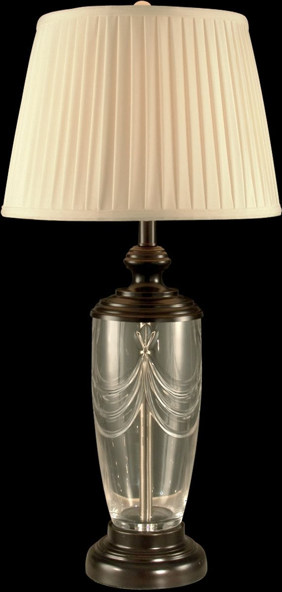 Dale Tiffany 1-Light Crystal Table Lamp Oil Rubbed Bronze GT11225