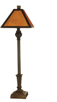 31"H 1-Light Mica Table Lamp Fieldstone