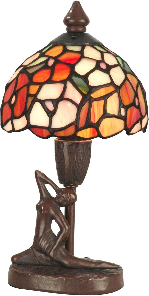 Dale Tiffany 1-Light Tiffany Accent Lamp Antique Bronze TA11014