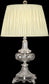 Dale Tiffany 1-Light 3-Way Glass Table Lamp Nickel GT10232