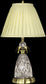 Dale Tiffany 2-Light 3-Way Glass Table Lamp with Nite Light Antique Brass GT10360