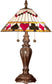 Dale Tiffany 2-Light Tiffany Table Lamp Fieldstone TT101420