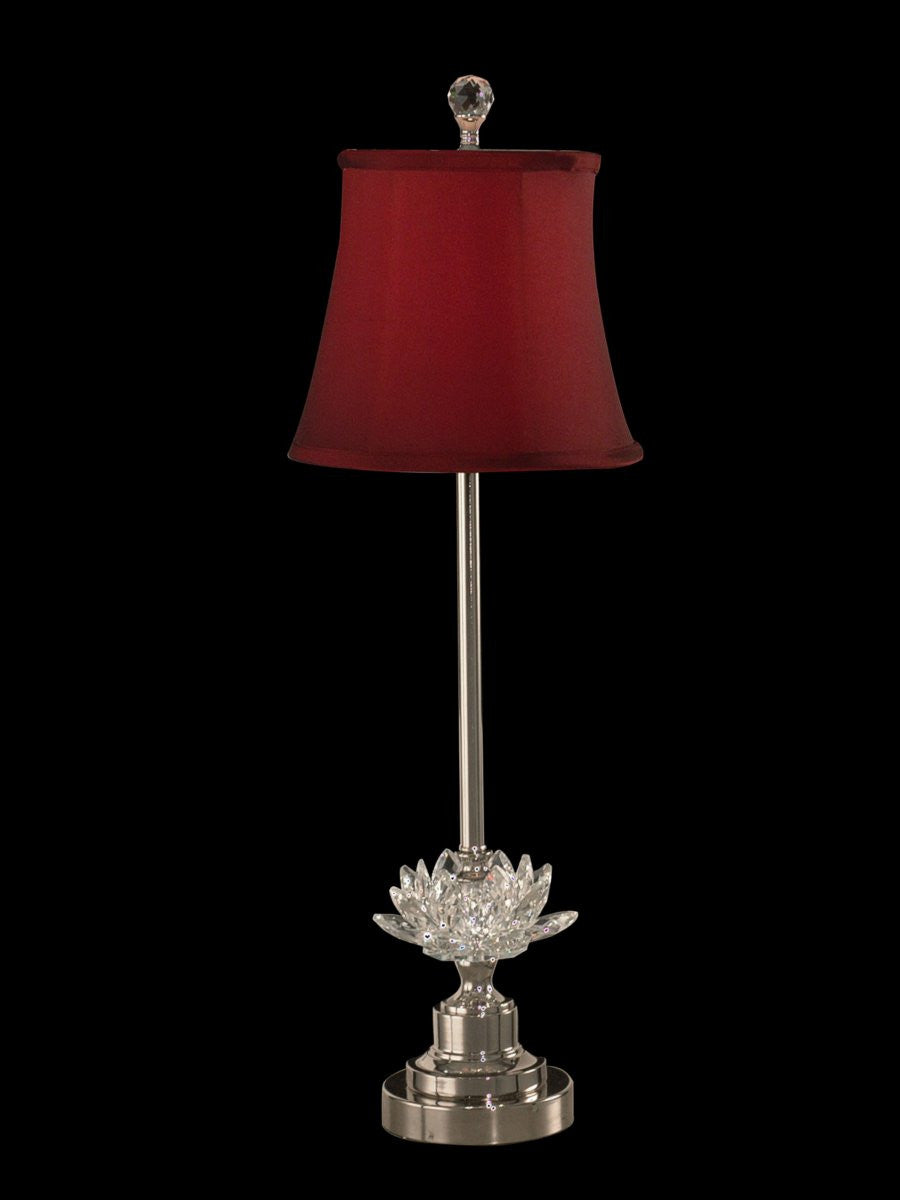 Dale Tiffany Susannah 1-Light Buffet Lamp Polished Nickel GB11259