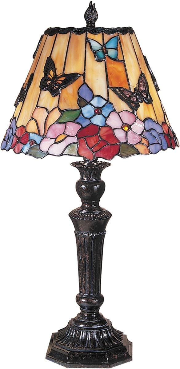 Dale Tiffany 2-Light Tiffany Table Lamp Fieldstone TT100587