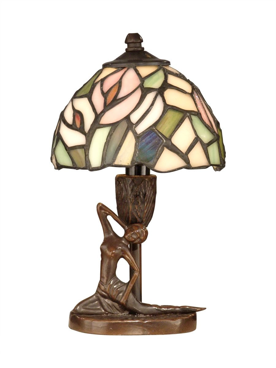 Dale Tiffany 1-Light Tiffany Accent Lamp Antique Bronze TA10607