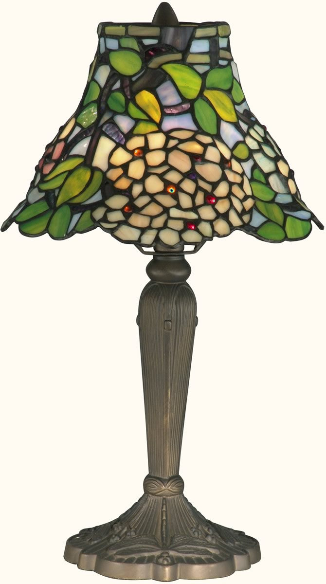 Dale Tiffany 1-Light Tiffany Table Lamp Antique Brass TT12061