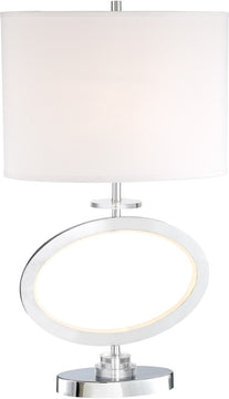 29"H Renia II 1-Light Table Lamp Chrome