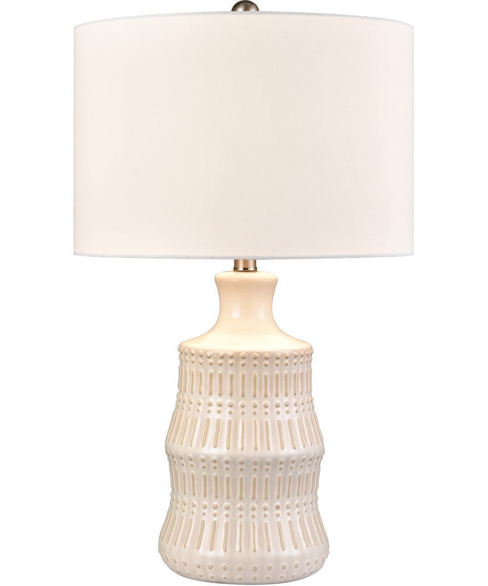 Dorin 25.5'' High 1-Light Table Lamp - White Glazed