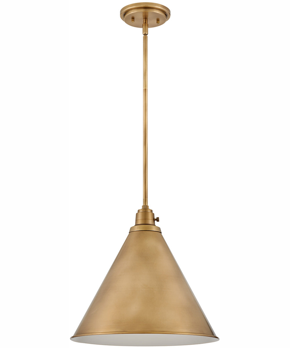Arti 1-Light Medium Pendant in Heritage Brass