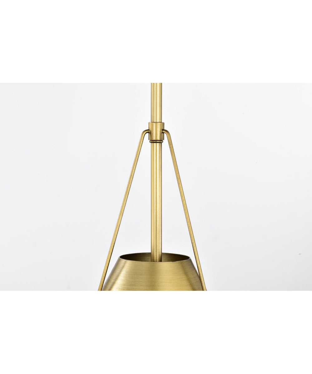 Adina 1-Light Pendant Natural Brass