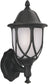 Designers Fountain 9 inchw Capella 1-Light Wall Lantern Black 2868BK