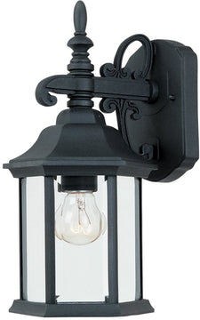 14"H Devonshire 1-Light Outdoor Wall Sconce Black
