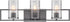 Designers Fountain 24 inchw Elements 3-Light Wall Lantern Charcoal 86503CHA