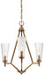 Designers Fountain Montelena 3-Light Chandelier Old Satin Brass 88983-OSB