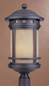 23"H Sedona 3-Light Outdoor Post Light Oil Rubbed Bronze