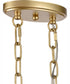 Noura 46.5'' Wide 6-Light Linear Chandelier - Champagne Gold
