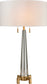 Dimond Bedford 2 Light Table Lamp Clear, Aged Brass D2682