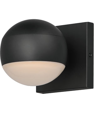 Modular Globe 1-Light LED Sconce Black