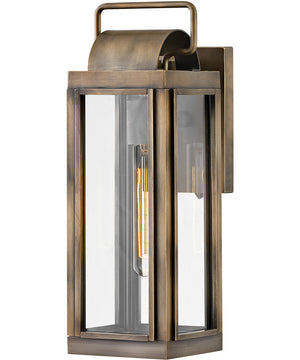 Sag Harbor 1-Light Small Outdoor Wall Mount Lantern in Burnished Bronze