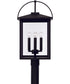 Bryson 4-Light Outdoor Post-Lantern Black
