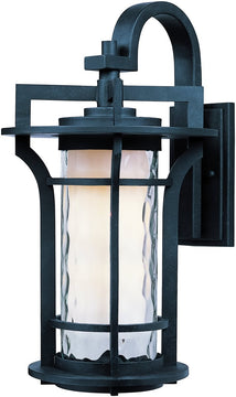 14"H Oakville LED 1-Light Outdoor Wall Lantern Black Oxide