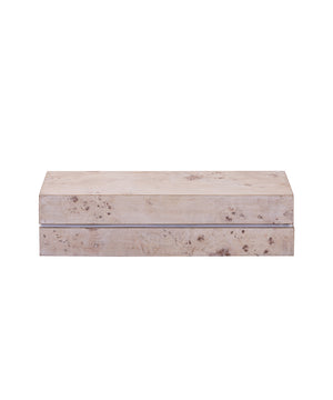 Salem Box - Long White Burl Wood