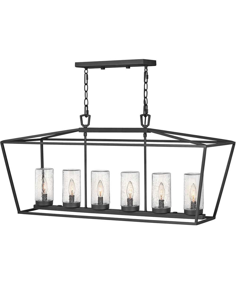 Alford Place 6-Light Outdoor Six Light Linear in Museum Black