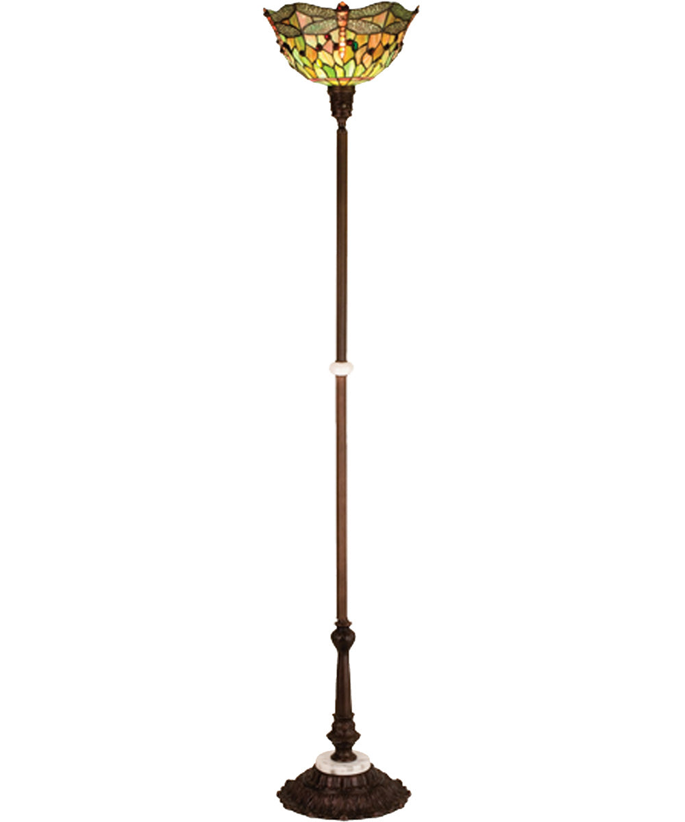 69"H Tiffany Hanginghead Dragonfly Torchiere