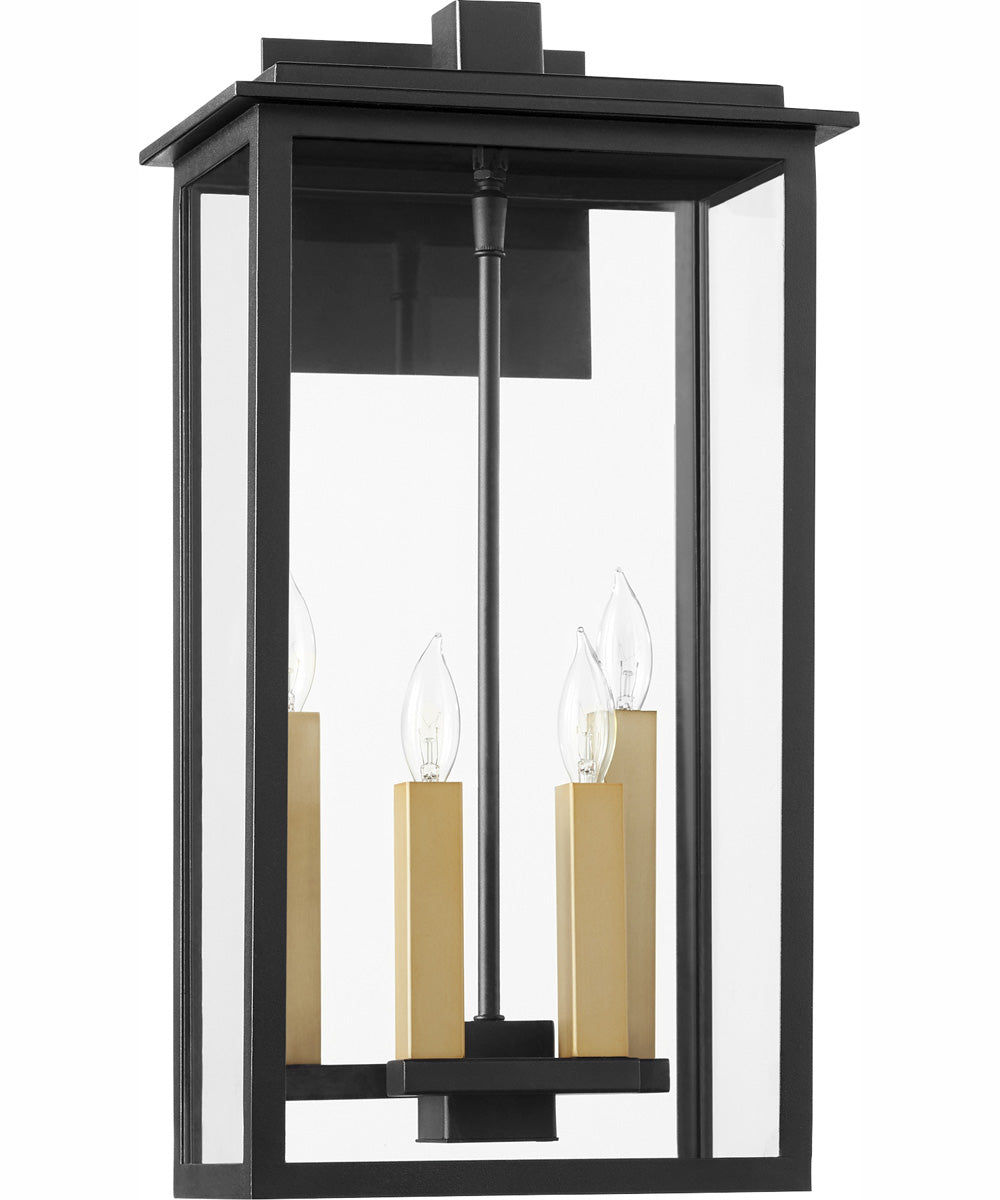 Westerly 4-light Wall Mount Light Fixture Textured Black