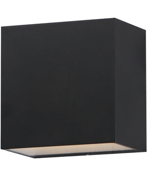 Blok 1-Light LED Outdoor Sconce Black