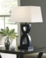 29"H Amasai Poly Table Lamp (Set of 2) Black