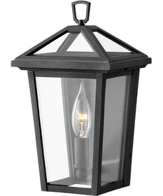 Alford Place 1-Light Extra Small Outdoor Wall Mount Lantern in Museum Black