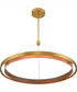 Fagan 33.5'' Wide Integrated LED Pendant - Brushed Brass/Ebony Bronze