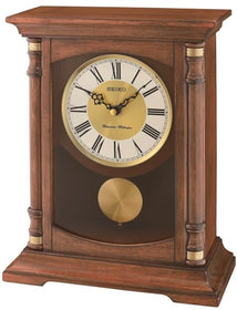 10"H Mantle with Pendulum and Chime Clock
