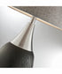Ramona 1-Light Table Lamp D.Walnut Finished/Grey Fabric Shade