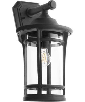 Haley 1-light Outdoor Wall Mount Light Fixture Textured Black