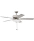Hastings 3-Light Ceiling Fan (Blades Included) Brushed Nickel