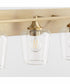 Veno 4-light Bath Vanity Light Aged Brass