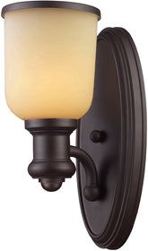 5"W Brooksdale 1-Light Wall Sconce Oiled Bronze