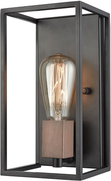 6"W Rigby 1-Light Wall Sconce Oil Rubbed Bronze/Tarnished Brass