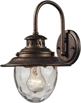 13"H Searsport 1-Light Outdoor Wall Sconce Regal Bronze