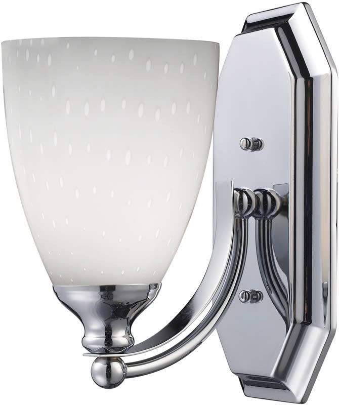 Elk Lighting Vanity 1-Light Bathroom Vanity Polished Chrome/Simply-White 5701CWH