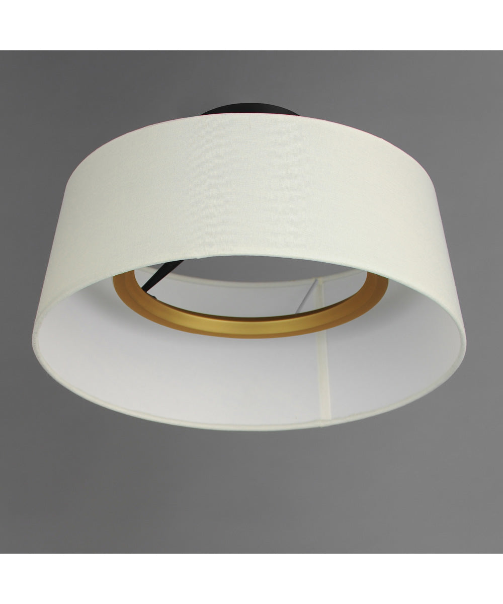 Paramount 16 inch LED Flush Mount Natural Aged Brass