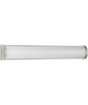 Barril 32 in. Large Modern Integrated LED Linear Vanity Light Brushed Nickel